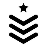 Armee-Chevron-Glyphe-Symbol vektor