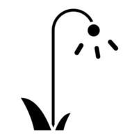 Narzissen-Glyphe-Symbol vektor
