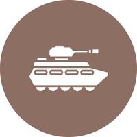 Armee-Panzer-Glyphe-Symbol vektor