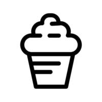 Cupcake-Symbol-Vorlage vektor
