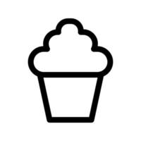 Cupcake-Symbol-Vorlage vektor