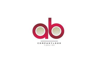 alphabet buchstaben initialen monogramm logo ab, ab initial, ab brief vektor