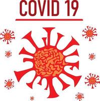 covid 19 virus illustration design vektor