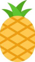 ananas platt färgikon vektor