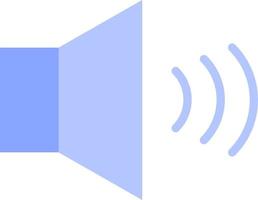 flaches Farbsymbol für Lautstärke vektor