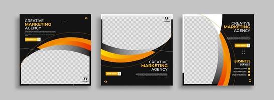 kreatives Business-Marketing-Social-Media-Post-Templat vektor