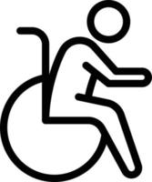 patient rullstol vektor illustration på en bakgrund. premium kvalitet symbols.vector ikoner för koncept och grafisk design.