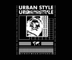 Grafikdesign im Retro-Poster-Pixel-Stil für T-Shirt Streetwear und urbanen Stil vektor