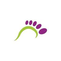 Fußpflege-Symbol-Logo-Design-Vorlage vektor