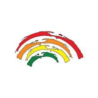 Regenbogen-Logo-Icon-Design-Vorlagenvektor vektor