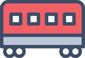 eisenbahnwagen-vektorillustration auf einem hintergrund. hochwertige symbole. vektorikonen für konzept und grafikdesign. vektor