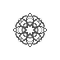 Mandala-Grafikdesign-Vektor vektor