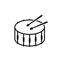 trumma logotyp ikon formgivningsmall vektor