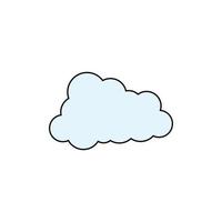 Cloud-Clipart-Design-Vektor vektor