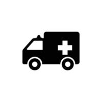 ambulans ikon formgivningsmall vektor