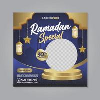 ramadan kareem islamisk banner mall vektor