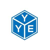 Yye-Buchstaben-Logo-Design auf weißem Hintergrund. yye kreative Initialen schreiben Logo-Konzept. yye Briefgestaltung. vektor