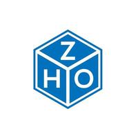 zho-Buchstaben-Logo-Design auf weißem Hintergrund. zho kreative Initialen schreiben Logo-Konzept. Zho-Buchstaben-Design. vektor