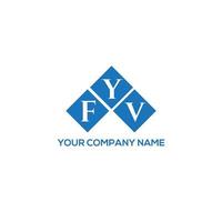 fyv-Buchstaben-Logo-Design auf weißem Hintergrund. fyv kreatives Initialen-Buchstaben-Logo-Konzept. fyv Briefdesign. vektor