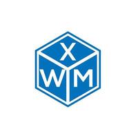 xwm-Brief-Logo-Design auf weißem Hintergrund. xwm kreative Initialen schreiben Logo-Konzept. xwm Briefgestaltung. vektor