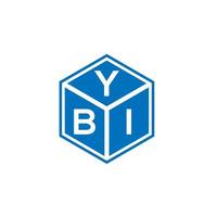 Ybi-Brief-Logo-Design auf weißem Hintergrund. ybi kreatives Initialen-Buchstaben-Logo-Konzept. ybi Briefgestaltung. vektor