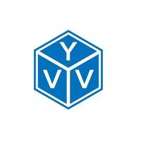 yvv-Buchstaben-Logo-Design auf weißem Hintergrund. yvv kreative Initialen schreiben Logo-Konzept. yvv Briefgestaltung. vektor