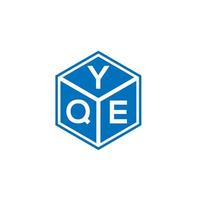 Yqe-Brief-Logo-Design auf weißem Hintergrund. yqe kreative Initialen schreiben Logo-Konzept. yqe Briefgestaltung. vektor