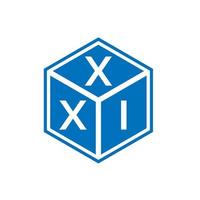 xxi brev logotyp design på vit bakgrund. xxi kreativa initialer brev logotyp koncept. xxi bokstavsdesign. vektor