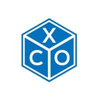 xco brev logotyp design på vit bakgrund. xco kreativa initialer bokstavslogotyp koncept. xco bokstavsdesign. vektor