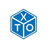 Xto-Brief-Logo-Design auf weißem Hintergrund. xto kreatives Initialen-Buchstaben-Logo-Konzept. xto Briefgestaltung. vektor
