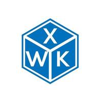 xwk-Brief-Logo-Design auf weißem Hintergrund. xwk kreative Initialen schreiben Logo-Konzept. xwk Briefgestaltung. vektor
