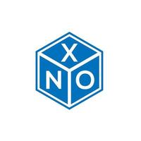 xno bokstav logotyp design på vit bakgrund. xno kreativa initialer bokstavslogotyp koncept. xno bokstavsdesign. vektor