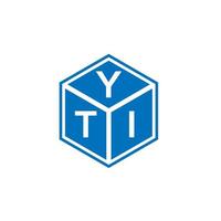 Yti-Brief-Logo-Design auf weißem Hintergrund. yti kreatives Initialen-Buchstaben-Logo-Konzept. yti Briefgestaltung. vektor