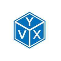 yvx brev logotyp design på vit bakgrund. yvx kreativa initialer bokstavslogotyp koncept. yvx bokstavsdesign. vektor