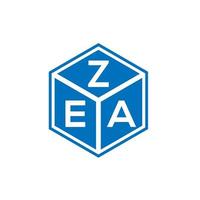 Zea-Brief-Logo-Design auf weißem Hintergrund. zea kreative Initialen schreiben Logo-Konzept. Zea-Buchstaben-Design. vektor