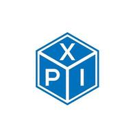 xpi-Brief-Logo-Design auf weißem Hintergrund. xpi kreative Initialen schreiben Logo-Konzept. xpi-Briefgestaltung. vektor