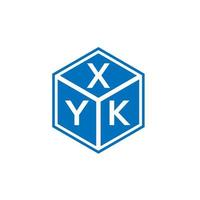 xyk brev logotyp design på vit bakgrund. xyk kreativa initialer brev logotyp koncept. xyk bokstavsdesign. vektor