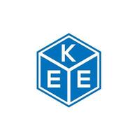 Kee-Brief-Logo-Design auf weißem Hintergrund. kee kreatives Initialen-Buchstaben-Logo-Konzept. kee Briefgestaltung. vektor