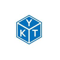 ykt brev logotyp design på vit bakgrund. ykt kreativa initialer brev logotyp koncept. ykt bokstavsdesign. vektor