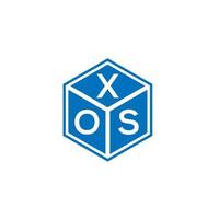 xos brev logotyp design på vit bakgrund. xos kreativa initialer brev logotyp koncept. xos bokstavsdesign. vektor