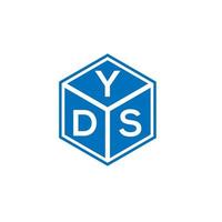yds-Brief-Logo-Design auf weißem Hintergrund. yds kreatives Initialen-Buchstaben-Logo-Konzept. yds Briefgestaltung. vektor