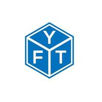 YFT-Brief-Logo-Design auf weißem Hintergrund. yft kreatives Initialen-Buchstaben-Logo-Konzept. yft Briefgestaltung. vektor