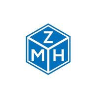 zmh brev logotyp design på vit bakgrund. zmh kreativa initialer brev logotyp koncept. zmh bokstavsdesign. vektor