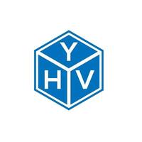 YHV-Brief-Logo-Design auf weißem Hintergrund. yhv kreatives Initialen-Brief-Logo-Konzept. yhv Briefgestaltung. vektor
