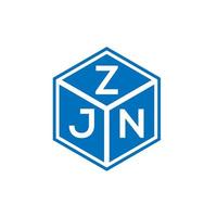 zjn-Buchstaben-Logo-Design auf weißem Hintergrund. zjn kreatives Initialen-Buchstaben-Logo-Konzept. zjn Briefgestaltung. vektor