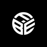 fbe-Brief-Logo-Design auf schwarzem Hintergrund. fbe kreatives Initialen-Buchstaben-Logo-Konzept. fbe Briefgestaltung. vektor