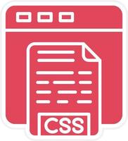 CSS-Code-Icon-Stil vektor