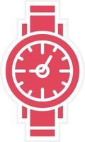 Armbanduhr-Icon-Stil vektor