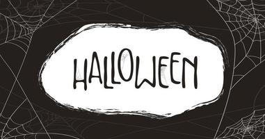 Halloween Spinnennetz Hintergrund vektor
