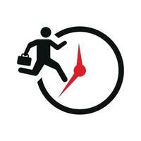 Running Man Icon Logo Vorlage geeignet für Unternehmen und Produktnamen. Dieses stilvolle Logo-Design kann für verschiedene Zwecke für ein Unternehmen, ein Produkt, eine Dienstleistung oder für alle Ihre Ideen verwendet werden. vektor